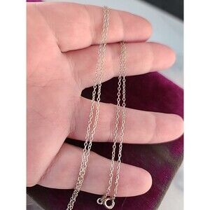 925 Sterling Silver Italy Chain Necklace Vintage